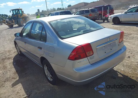 2002 Honda Civic Dx из США, поврежденный, VIN 2HGES16112H565928